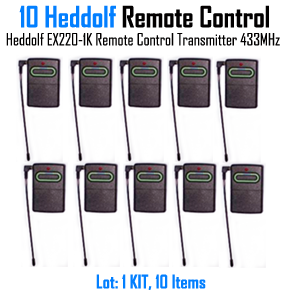 HEDDOLF EX220-1K Long Range Transmitter, Heddolf Clicker, Gate or Door Remote Control 