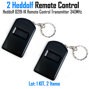Heddolf 0219-340 with 340 Mhz Mini Keychain Garage Door Opener, Heddlof Keychain Remote Control 