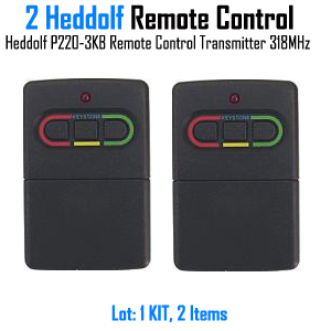 Heddolf Remote Control 0220-318 318MHz Frequency Garage Door Opener Trasmitter Clicker 