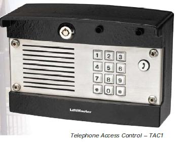 Liftmaster TAC1 Telephone Entry Access Control System , Liftmaster Wired Entry System - Single Line