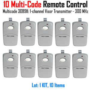 Multi Code Remote Control, Multi-Code 308911 1-Button Remote Control