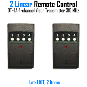 Linear 4 Button Transmitter 310 mhz Remote Control 