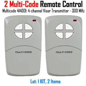 Multi-Code Remote Control, Multi-Code 4 Button Remote Control with 300MHZ OR 310 MHZ 