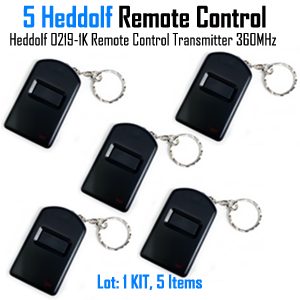 Heddolf 0219-340 with 340 Mhz Mini Keychain Garage Door Opener, Heddlof Keychain Remote Control 