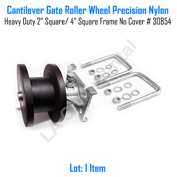 Cantilever Gate Roller Wheel Precision Nylon 2 3/8 Round Gate frame 4 Round Post 