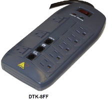 DITEK Outlet Surge Protection - DTK8FF - 8 Outlet Plug In Surge Protector