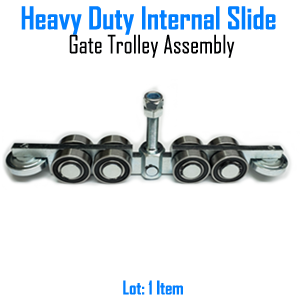Heavy Duty Internal Slide Gate Truck Assembly 10 Wheels Cantilever Track lot 2 