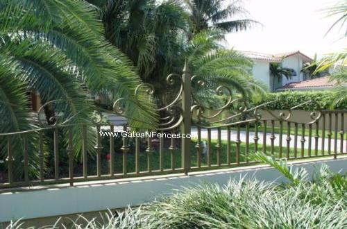 Double Wave Custom decorative Design Fence Aluminum Custom Fence Design