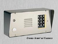 Crown Jewel Access Control Grained Stainless Steel-Black Housing Surface Mount 